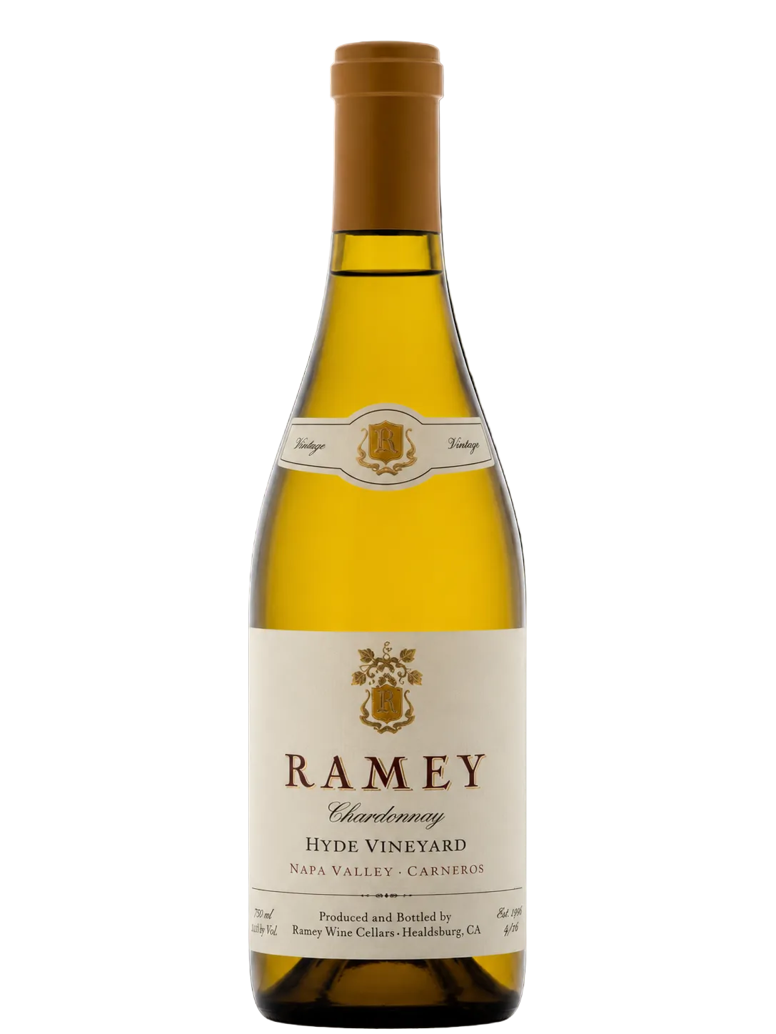 2023 Ramey Hyde Vineyard Chardonnay Carneros Napa Valley California wine bottle