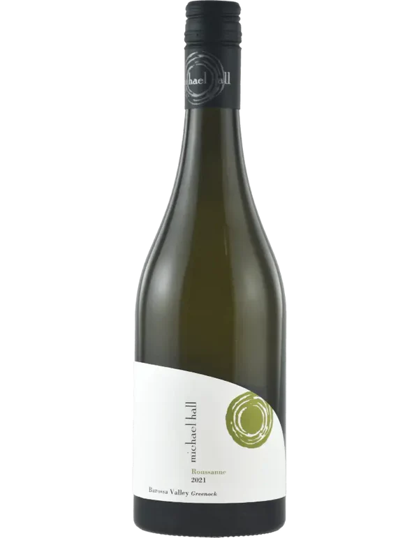 2023 Michael Hall Barossa Valley Roussanne Australian white wine bottle