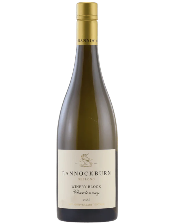 2024 Bannockburn Winery Block Chardonnay Geelong Australian white wine bottle
