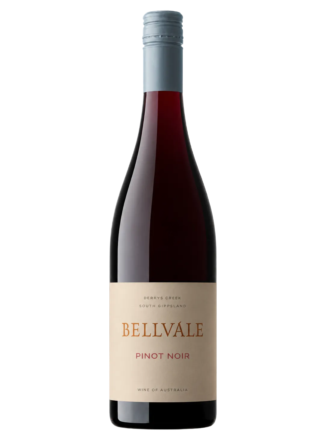 2025 Bellvale Pinot Noir Gippsland Australian wine bottle