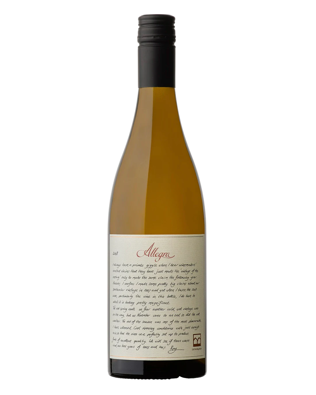 2019 Lethbridge Allegra Chardonnay Mount Duneed Geelong single vineyard Australian wine bottle