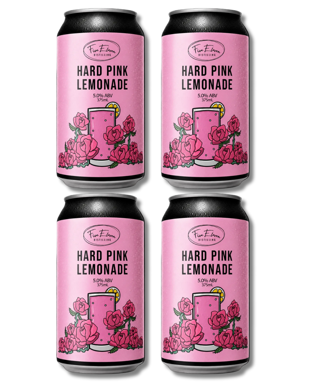 Five Eleven Distilling Co Hard Pink Lemonade — 4 Pack