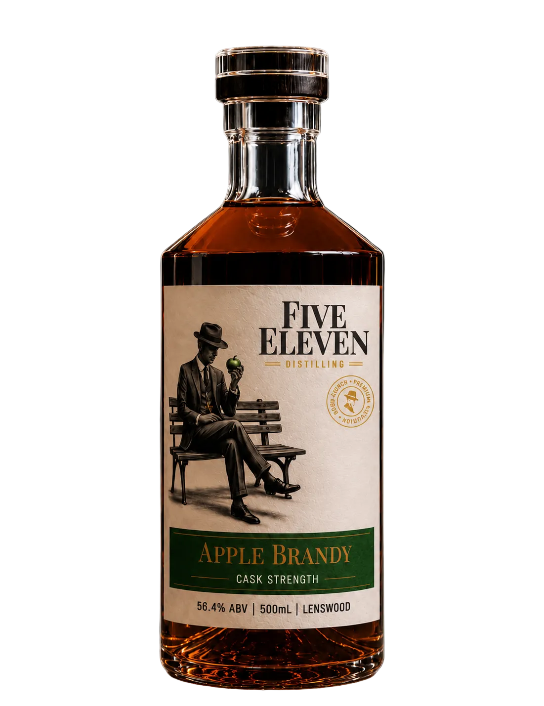 Five Eleven Distilling Co Apple Brandy Cask Strength South Australian craft brandy bottle