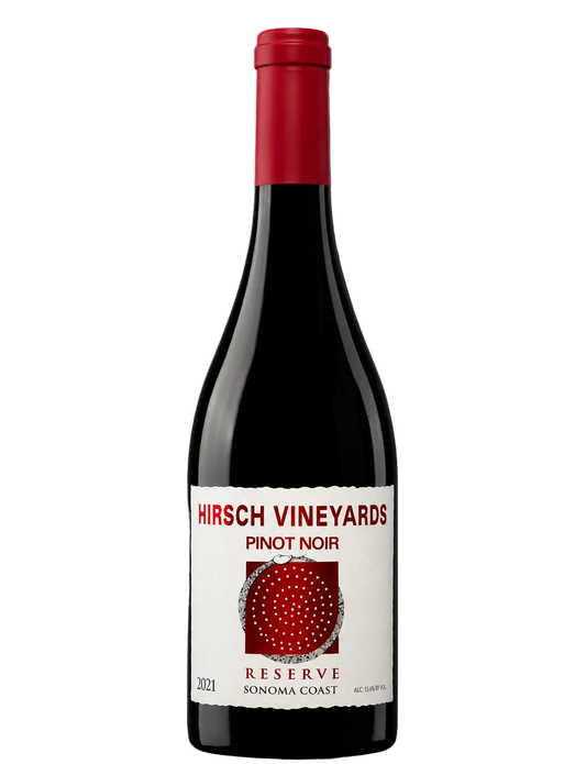 2023 Hirsch Vineyards Reserve Pinot Noir Sonoma Coast California wine bottle