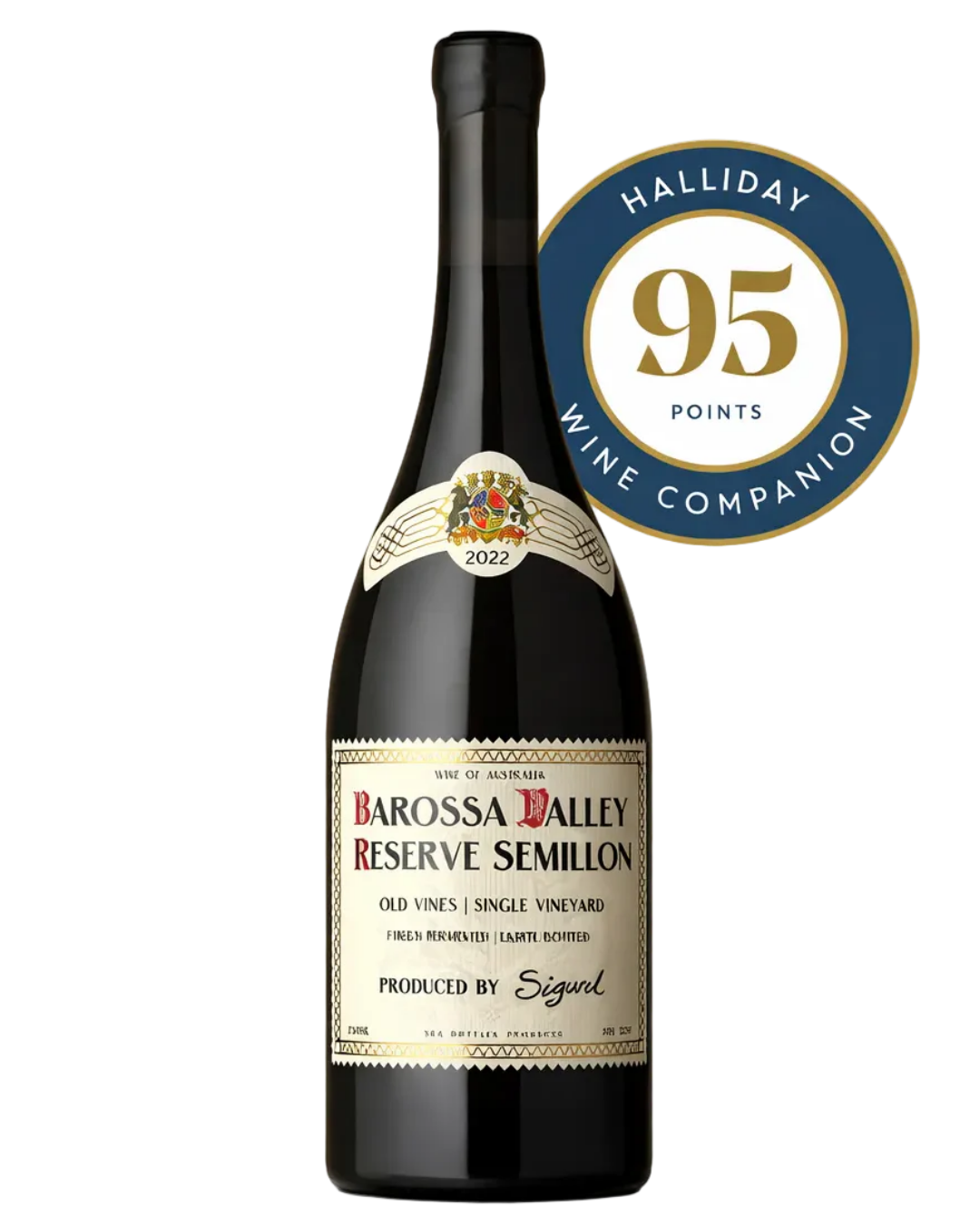 2022 Sigurd Reserve Semillon Barossa Valley Australian wine bottle
