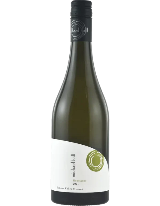 2023 Michael Hall Barossa Valley Roussanne Australian white wine bottle