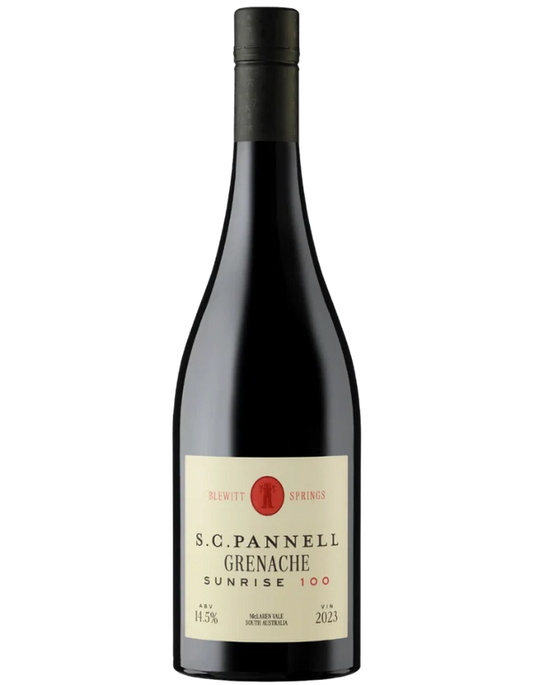 2023 S.C. Pannell Sunrise 100 Grenache Blewitt Springs McLaren Vale 98 Points Old Vine Grenache