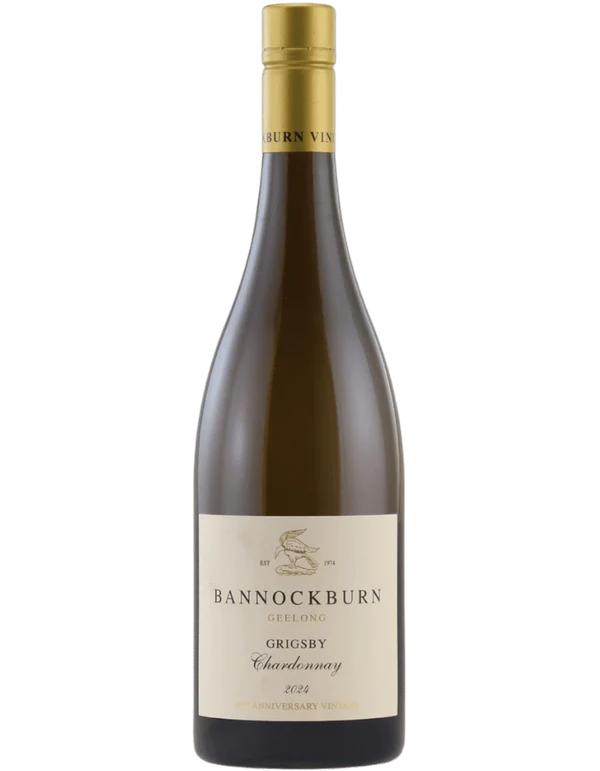 2024 Bannockburn Grigsby Chardonnay Geelong Australian wine bottle