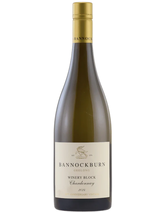 2024 Bannockburn Winery Block Chardonnay Geelong Australian white wine bottle