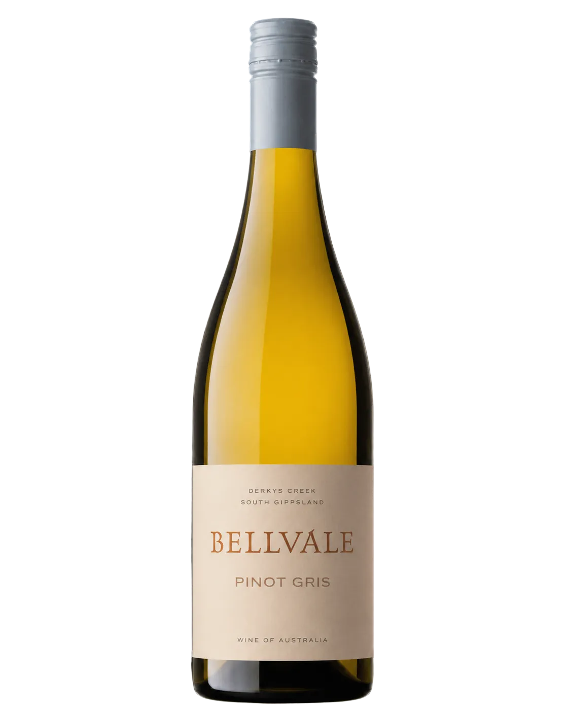 2025 Bellvale Pinot Gris Gippsland Australian wine bottle