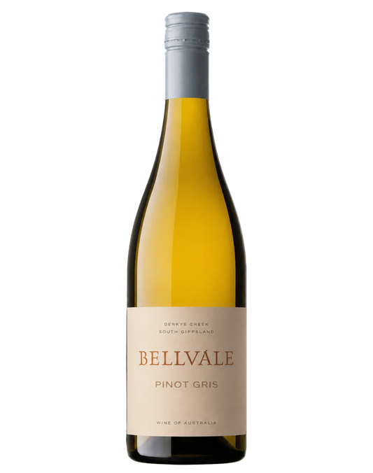 2025 Bellvale Pinot Gris Gippsland Australian wine bottle