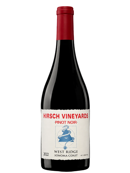 2023 Hirsch Vineyards West Ridge Pinot Noir Sonoma Coast California wine bottle