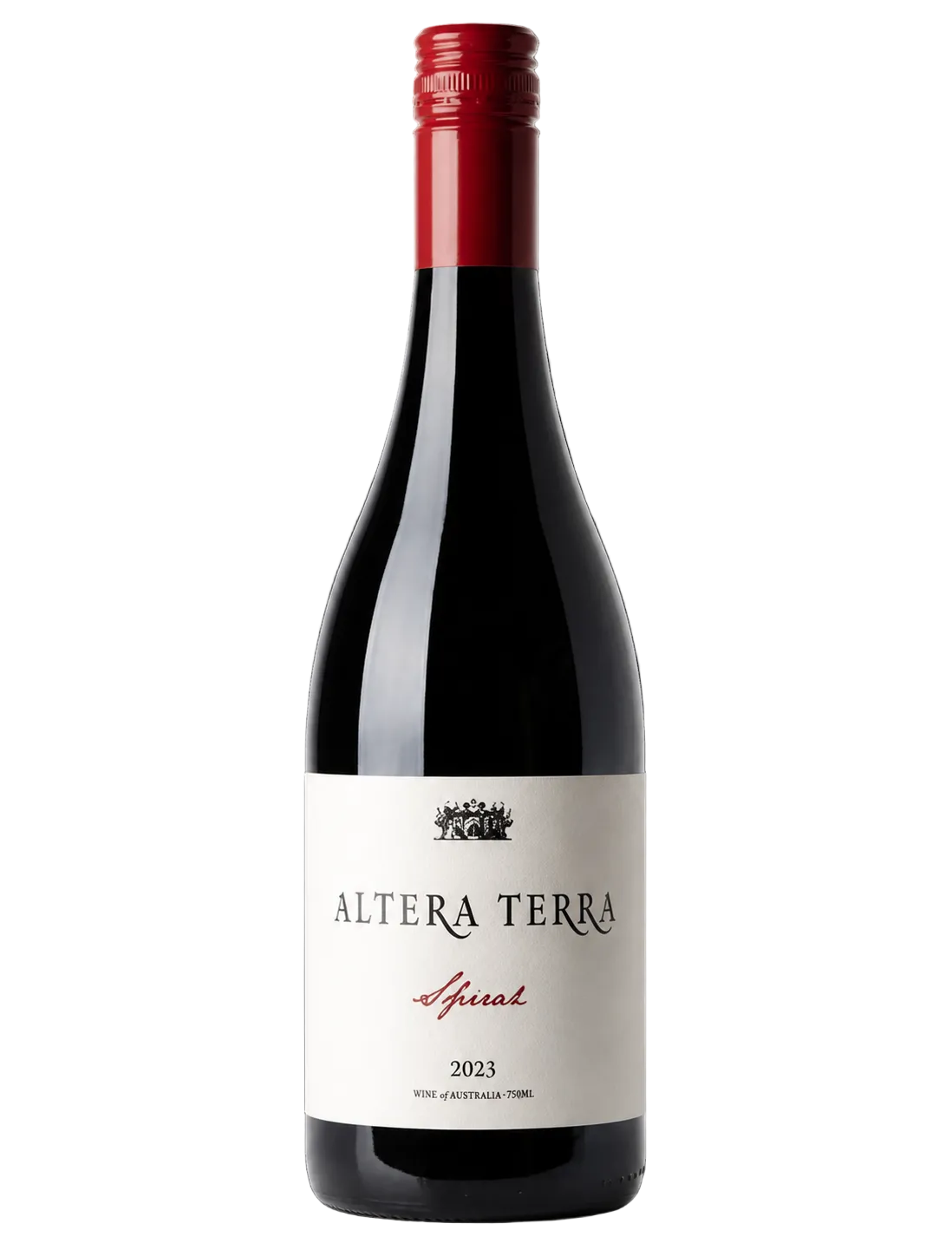 2023 Altera Terra Syrah Australian red wine bottle