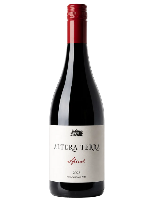 2023 Altera Terra Syrah Australian red wine bottle