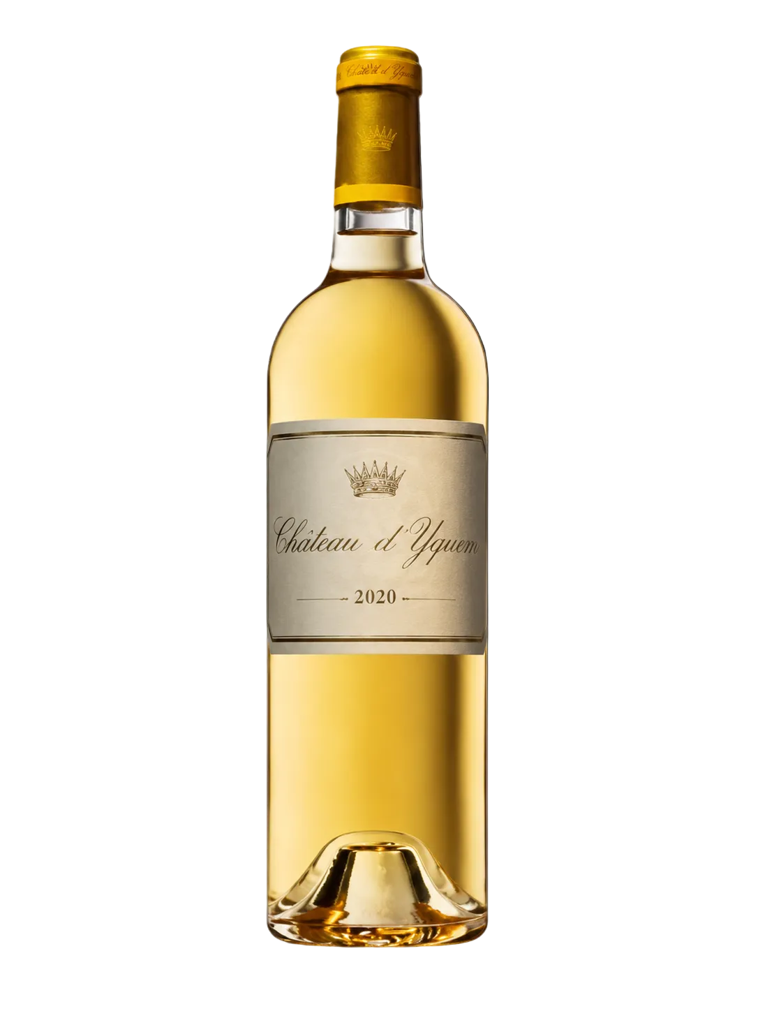 A bottle of Chateau d'Yquem white wine