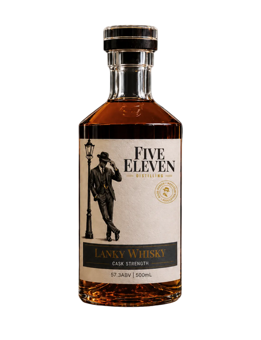 Five Eleven Distilling Co Lanky Whisky Cask Strength South Australian single malt whisky bottle