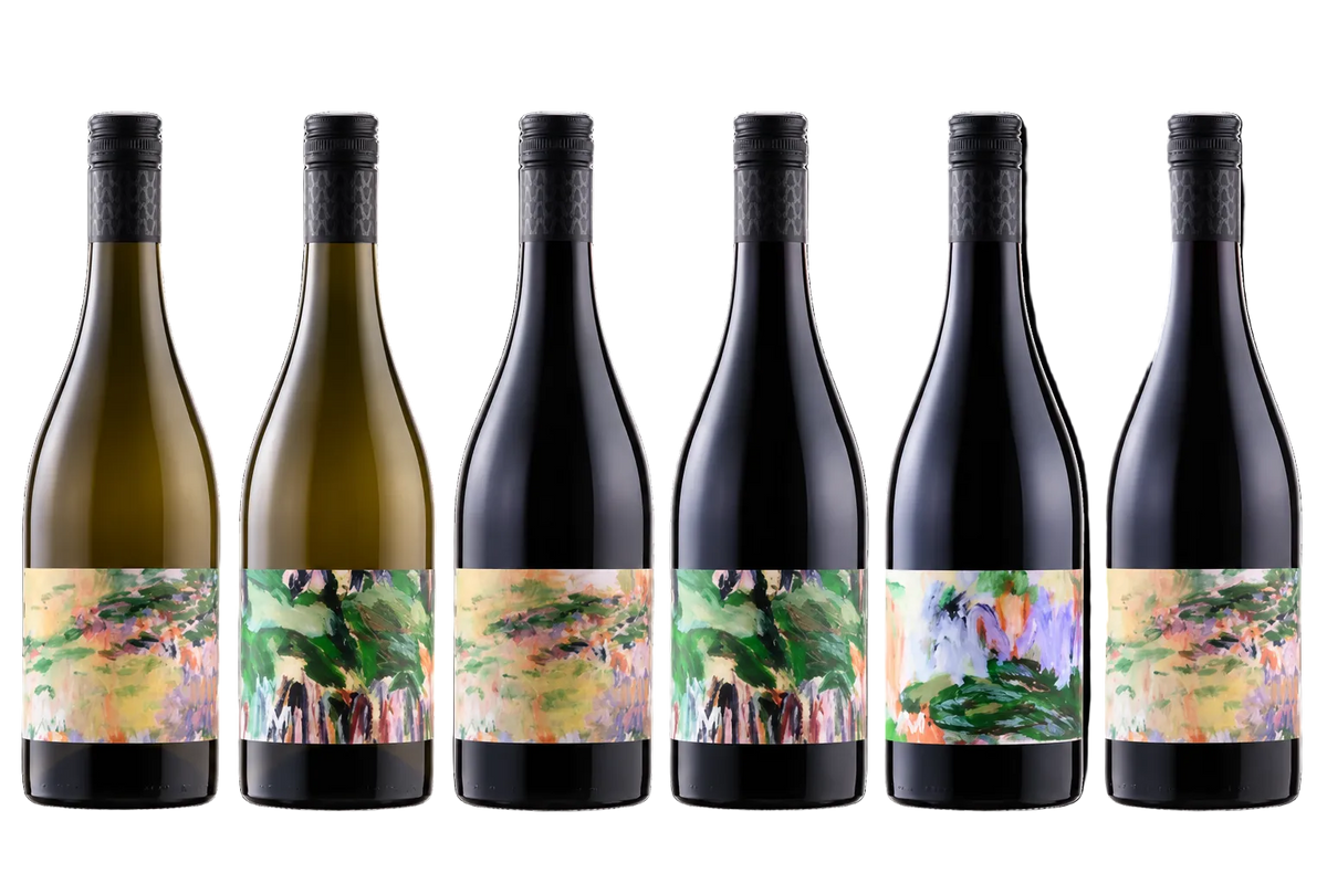 Mulline Single Vineyard Superstars Mixed 6 Pack Geelong Chardonnay Pinot Noir Shiraz Viognier