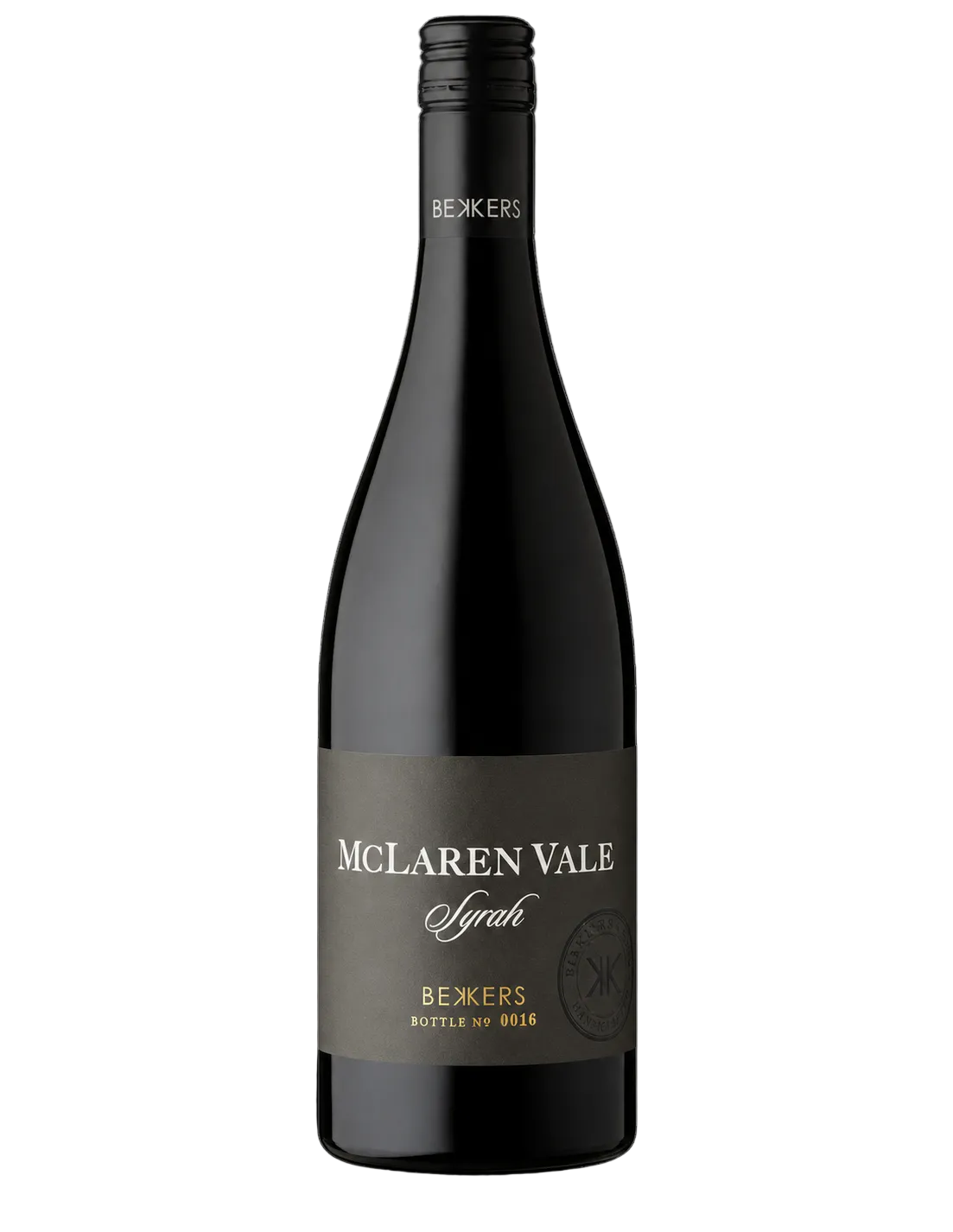 2021 Bekkers McLaren Vale Syrah Australian wine bottle
