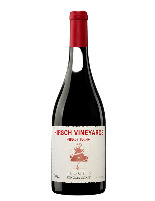 2023 Hirsch Vineyards Block 8 Pinot Noir Sonoma Coast California wine bottle