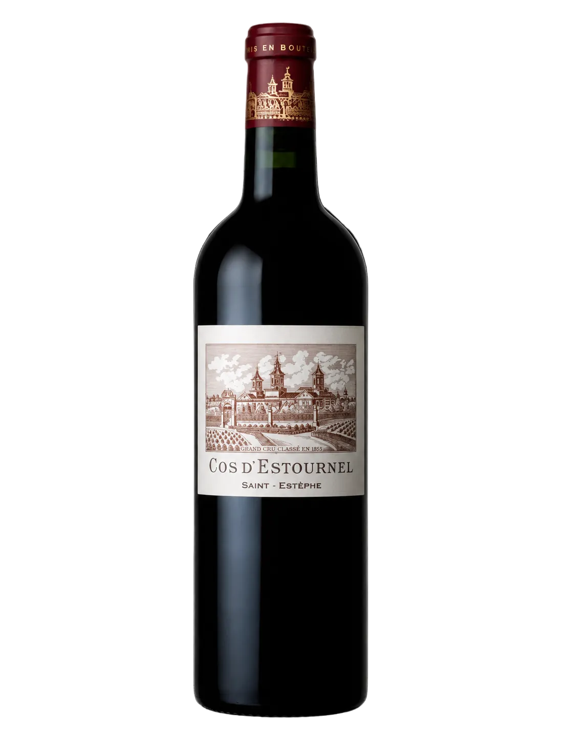 A bottle of Cos d'Estournel