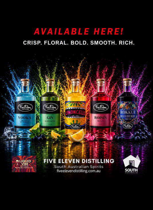 Five Eleven Distilling Co 5 Bottle Spirit Pack Australian gin vodka liqueur bundle
