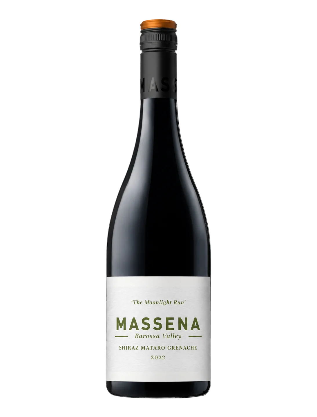 2023 Massena Wines Moonlight Run Grenache Shiraz Mataro Barossa Valley Australian wine bottle