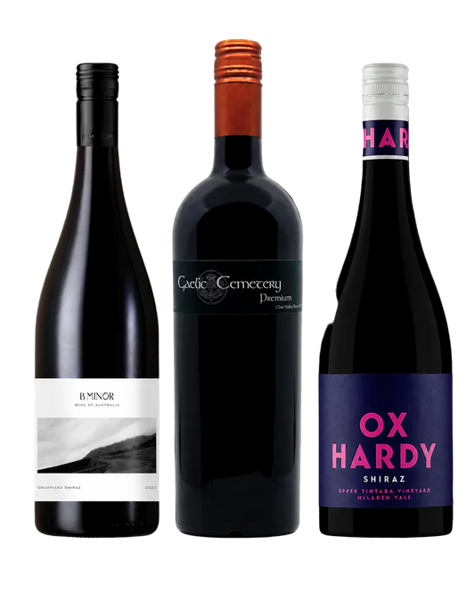 Shiraz 18 bottle pack Australian mixed case premium red wine bundle
